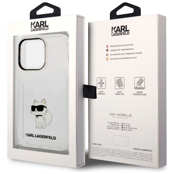 Karl Lagerfeld IML Choupette NFT Apple iPhone 14 Pro Max (6.7) hátlapvédő tok átlátszó (KLHCP14XHNCHTCT) 3666339087159