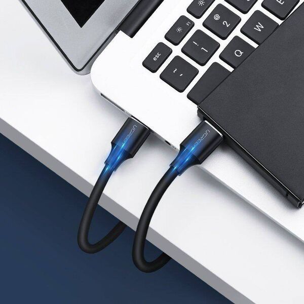 USB 2.0 M-M UGREEN cable US102, 0.5m (black) 6957303813087