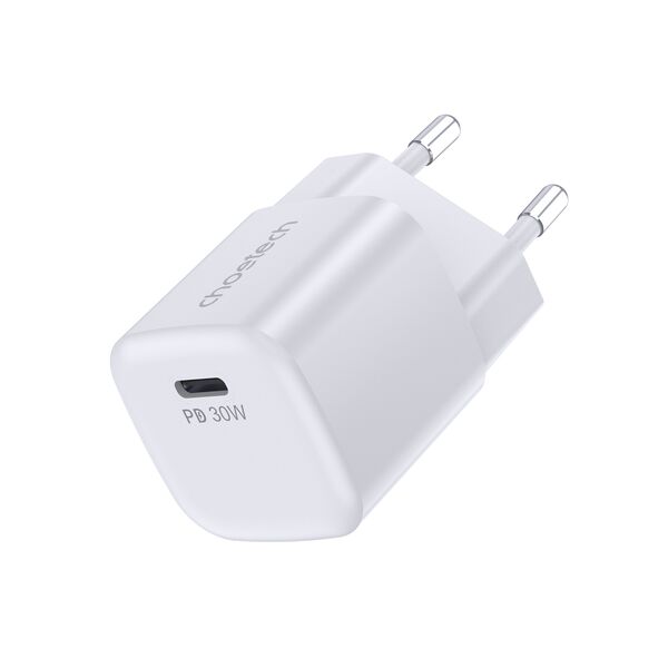 Choetech PD5007 USB-C PD 30W GaN wall charger - white