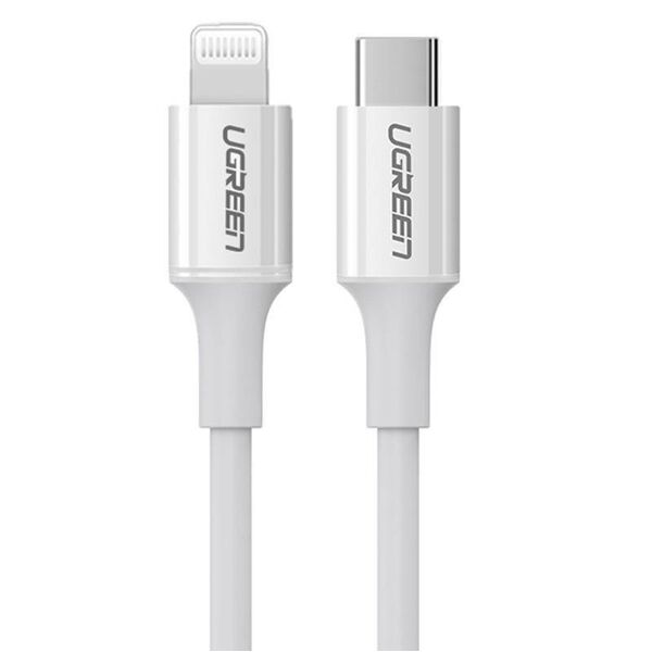 Cable Lightning to USB-C UGREEN 3A US171, 1.5m (white) 6957303867486