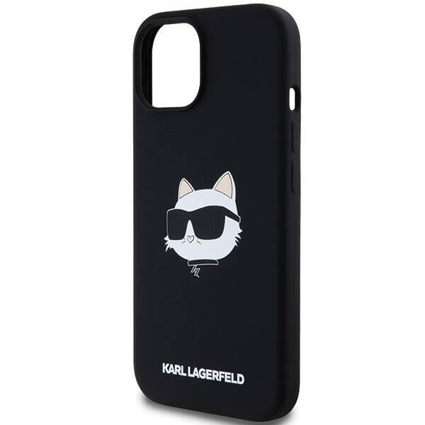 Original Case IPHONE 15 PLUS / 14 PLUS Karl Lagerfeld Hardcase Crossbody IML Karl Head MagSafe (KLHMP15MSCHPPLK) black 3666339257279