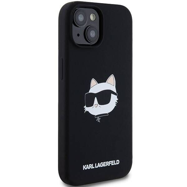 Original Case IPHONE 13 / 14 / 15 Karl Lagerfeld Hardcase Crossbody IML Karl Head MagSafe (KLHMP15SSCHPPLK) black 3666339257262