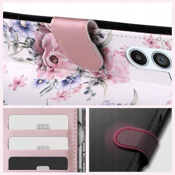 Case XIAOMI REDMI 13 4G / 5G Tech-Protect Wallet Blossom Flower 5906302310432