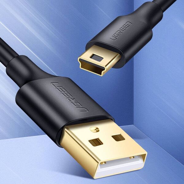 USB to Mini USB Cable UGREEN US132, 0.5m (black) 6957303813544