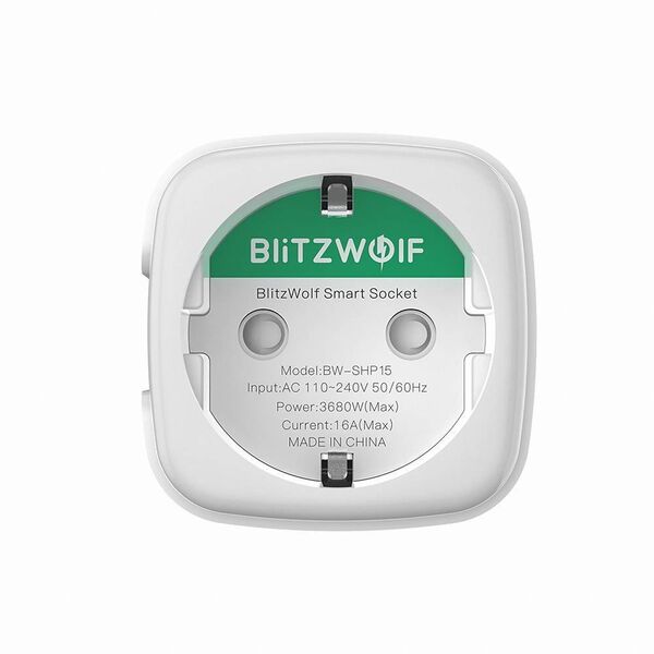 Blitzwolf BW-SHP15 smart socket , ZigBee, 3680W 5905316141186