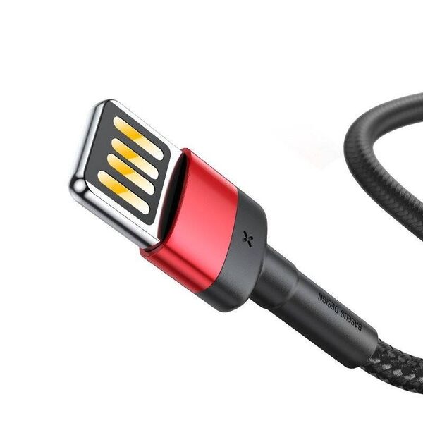 Baseus Cafule Double-sided USB Lightning Cable 2,4A 1m (Black+Red) 6953156283336