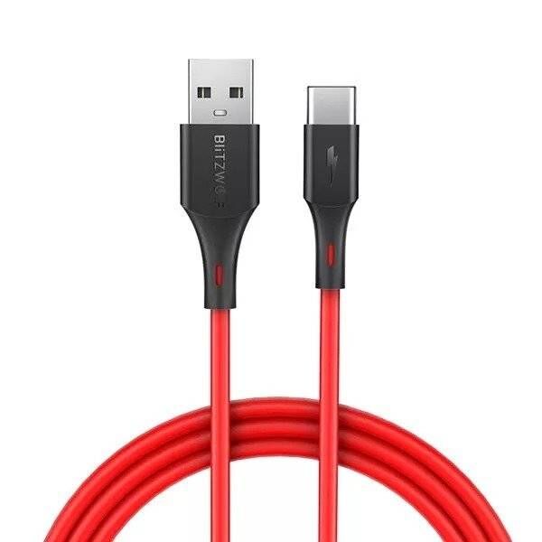 USB-C cable BlitzWolf BW-TC15 3A 1.8m (red) 5907489600613