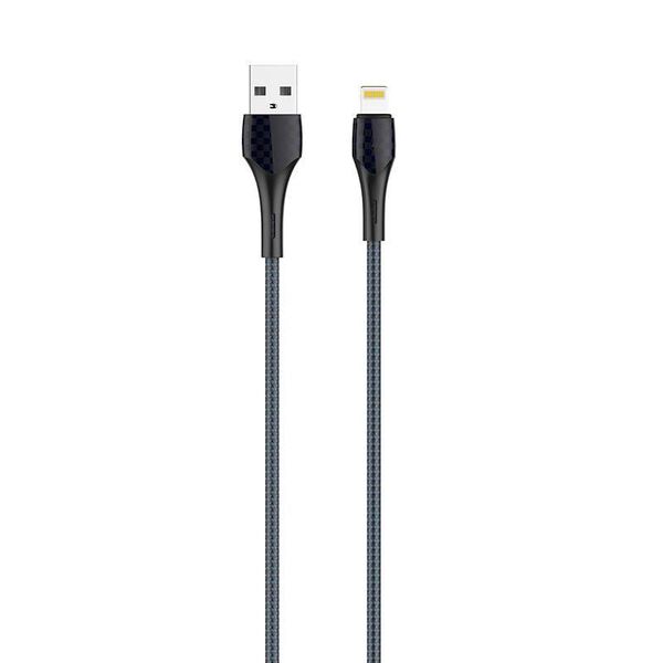 LDNIO LS521, 1m  USB - Lightning Cable (Grey-Blue) 5905316143579