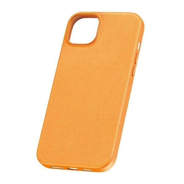 Case APPLE IPHONE 15 PLUS Baseus Fauxther Series orange 6932172641160