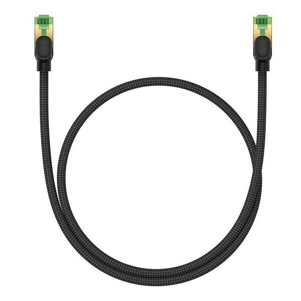 Braided network cable cat.8 Baseus Ethernet RJ45, 40Gbps, 0,5m (black) 6932172646738