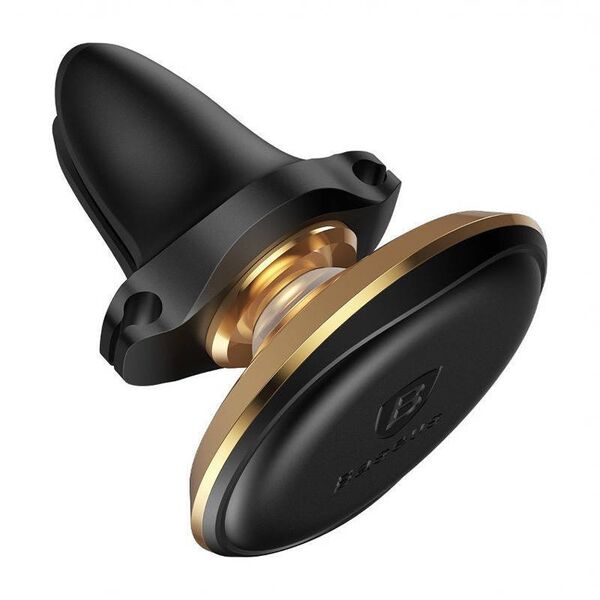 Baseus Magnetic Air Vent Car Mount Holder with cable clip Gold 6932172648756