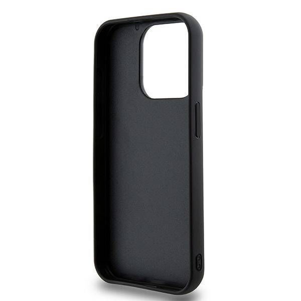 Original Case APPLE IPHONE 15 PRO DKNY Hardcase 3D Rubber Repeat Pattern (DKHCP15L3DRPWK) black 3666339266851