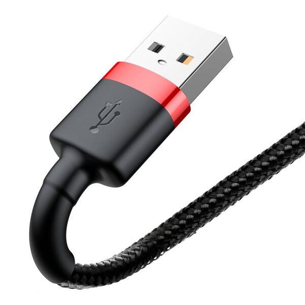 Baseus Cafule Cable USB Lightning 2A 3m (Black+Red) 6953156296312