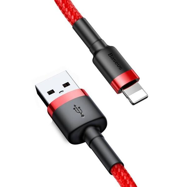 Baseus Cafule USB Lightning cable 2.4A 1m (black + red) 6953156274969