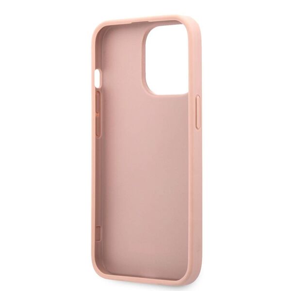 Original Case IPHONE 13 PRO MAX 6,7" Guess Hardcase Saffiano Stripe GUHCP13XPSASBPI pink 3666339023508