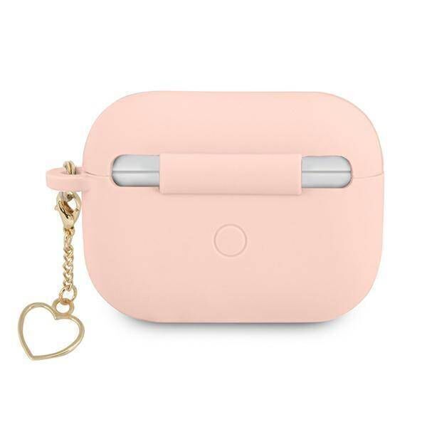 Original Case APPLE AIRPODS PRO Guess Silicone Charm Heart Collection (GUAPLSCHSP) pink 3666339039011