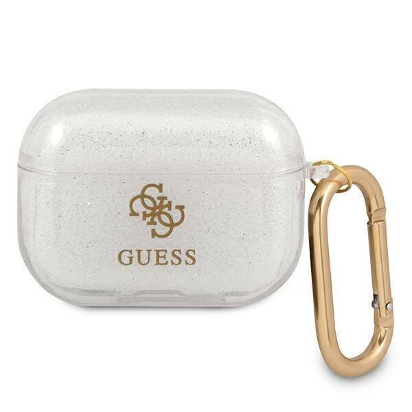 Case APPLE AIRPODS PRO Guess Glitter Collection (GUAPUCG4GT) transparent 3666339009915