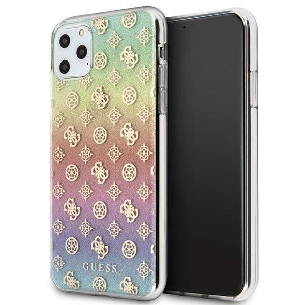 Original Case IPHONE 11 PRO MAX Guess Multicolor Hard Case Iridescent 4G Peony (GUHCN65PEOML) multicolored 3700740461594