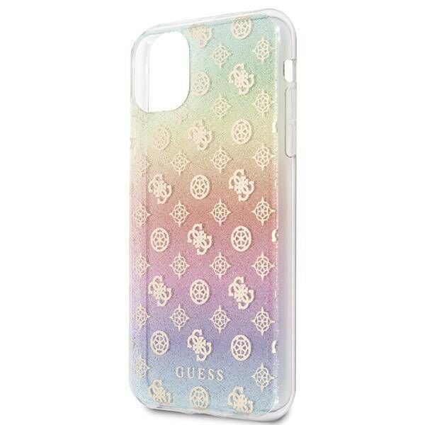 Original Case IPHONE 11 PRO MAX Guess Multicolor Hard Case Iridescent 4G Peony (GUHCN65PEOML) multicolored 3700740461594