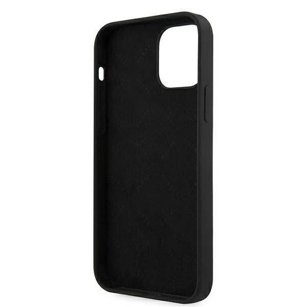 Original Case IPHONE 12 PRO MAX Guess Hardcase Silicone Vintage (GUHCP12LLSVSBW) black 3700740495292