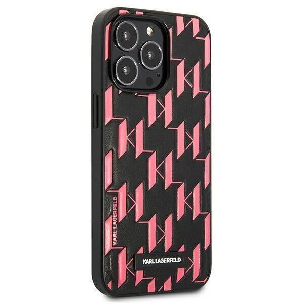 Original Case IPHONE 13 PRO MAX Karl Lagerfeld Hardcase Monogram Plaque (KLHCP13XMNMP1P) pink 3666339049195