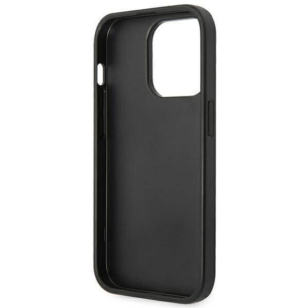 Original Case IPHONE 14 PRO Guess Saffiano Strap black 3666339088606