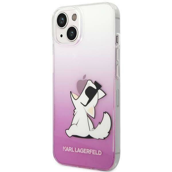 Original Case IPHONE 14 PLUS Karl Lagerfeld Hardcase Choupette Fun pink 3666339086534