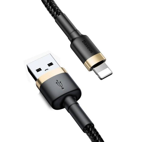 Baseus Cafule Cable USB Lightning 1.5 A 2m (Gold+Black) 6953156275034