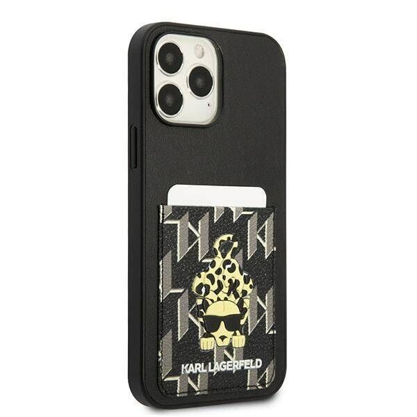 Case IPHONE 13 PRO MAX Karl Lagerfeld Hardcase Karlimals Cardslot (KLHCP13XCANCNK) black 3666339049799