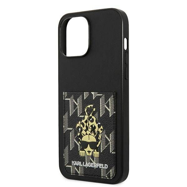 Case IPHONE 13 PRO MAX Karl Lagerfeld Hardcase Karlimals Cardslot (KLHCP13XCANCNK) black 3666339049799