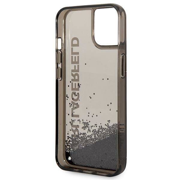 Original Case IPHONE 14 PLUS Karl Lagerfeld Hardcase Liquid Glitter Elong (KLHCP14MLCKVK) black 3666339091552