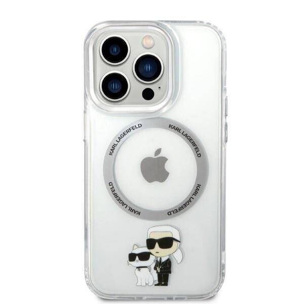 Original Case IPHONE 14 PRO MAX Karl Lagerfeld Hardcase IML NFT Karl&Choupette Magsafe (KLHMP14XHNKCIT) transparent 3666339087630