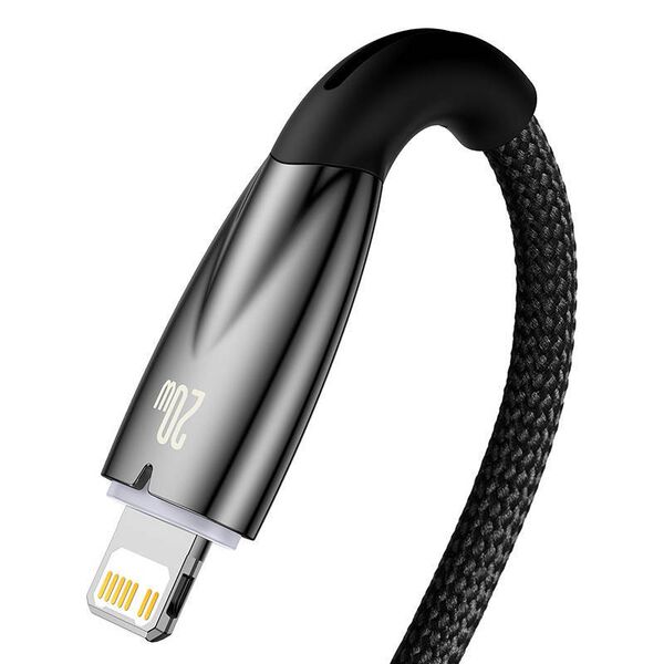 USB-C cable for Lightning Baseus Glimmer Series, 20W, 2m (Black) 6932172617875