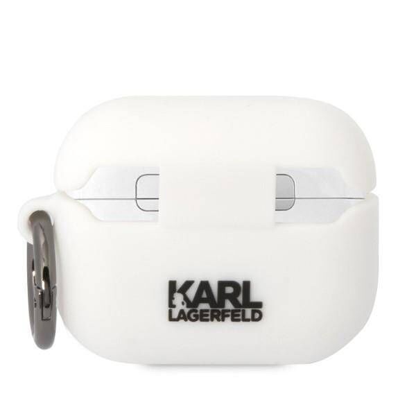 Case APPLE AIRPODS PRO Karl Lagerfeld Silicone Choupette Head 3D white 3666339087937