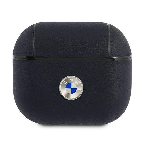 Original Case APPLE AIRPODS PRO 2 BMW Cover Geniune Leather Silver Logo (BMAP2SSLBK) black 3666339112295