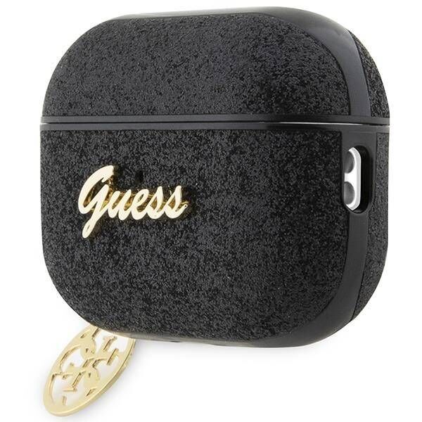 Original Case APPLE AIRPODS PRO 2 Guess Glitter Flake 4G Charm (GUAP2GLGSHK) black 3666339110956