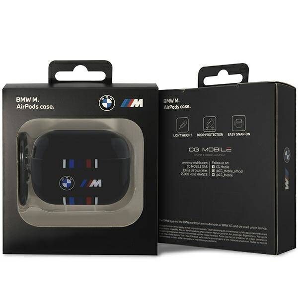 Original Case APPLE AIRPODS PRO 2 BMW Multiple Colored Lines (BMAP222SWTK) black 3666339123871