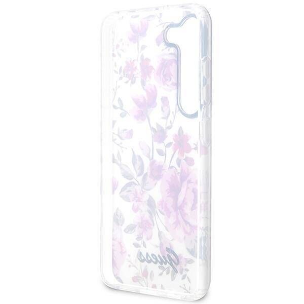 Original Case SAMSUNG GALAXY S23 Guess Flower Collection (GUHCS23SHCFWST) white 3666339117283