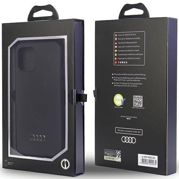 Original Case IPHONE 12 / 12 PRO Audi Silicone Case (AU-LSRIP12P-Q3/D1-BK) black 6955250224475