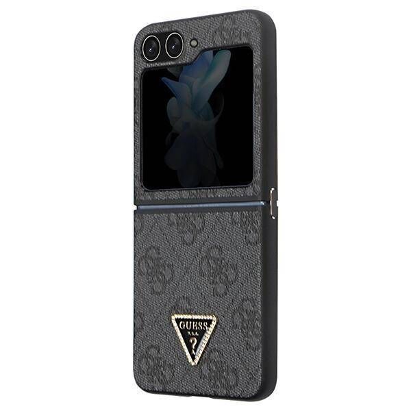 Original Case SAMSUNG GALAXY Z FLIP 5 Guess Hardcase Leather 4G Diamond Triangle (GUHCZF5P4TDPK) black 3666339173890