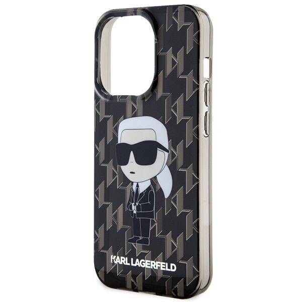 Original Case APPLE IPHONE 15 PRO MAX Karl Lagerfeld Hardcase Monogram Ikonik (KLHCP15XHNKMKLK) transparent 3666339163389