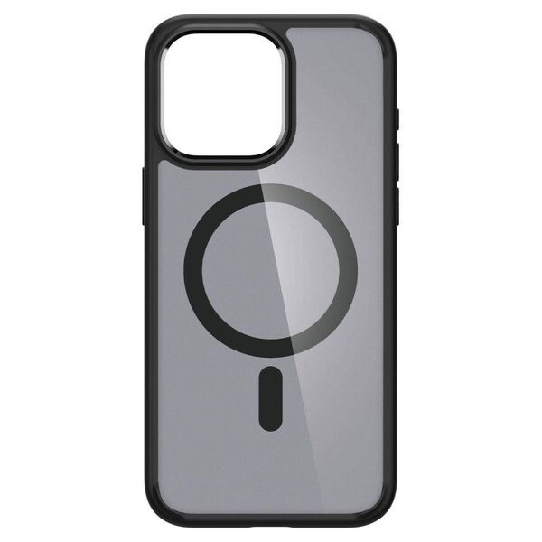 Case APPLE IPHONE 15 PRO MAX Spigen Ultra Hybrid Mag MagSafe Frost Black transparent 8809896749305