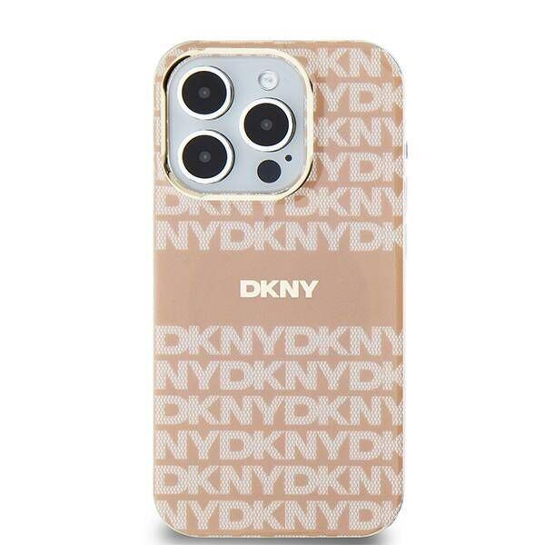 Original Case IPHONE 15 PLUS / 14 PLUS DKNY Hardcase IML Mono & Stripe MagSafe (DKHMP15MHRHSEP) pink 3666339267681