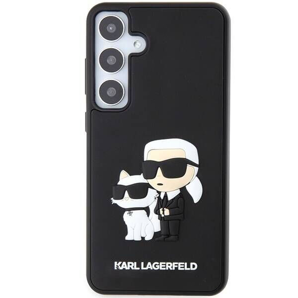 Original Case SAMSUNG GALAXY S24+ Karl Lagerfeld Hardcase 3D Rubber Karl&Choupette (KLHCS24M3DRKCNK) black 3666339241971