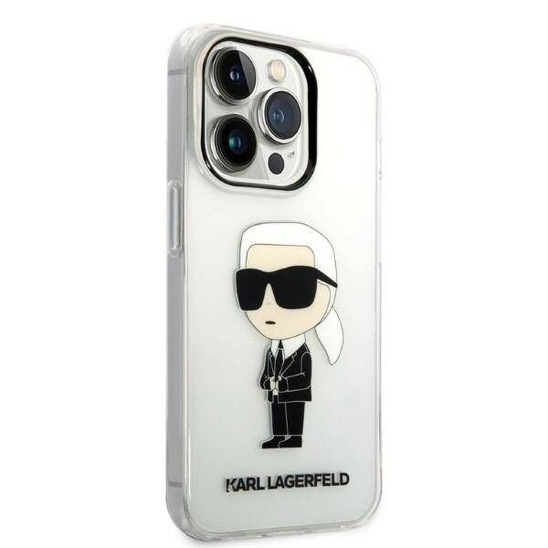 Original Case IPHONE 14 PRO MAX Karl Lagerfeld Hardcase Ikonik Karl Lagerfeld (KLHCP14XHNIKTCT) transparent 3666339087111