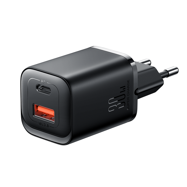 Joyroom JR-TCF08EU Speed ​​Series 30W PD/QC/AFC/FCP fast wall charger - black