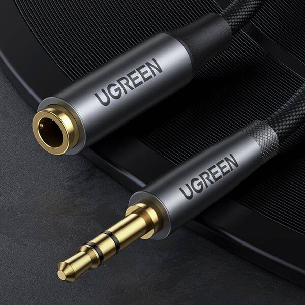 UGREEN AV190 AUX jack audio extender 3.5 mm, 3m (black) 6957303852420