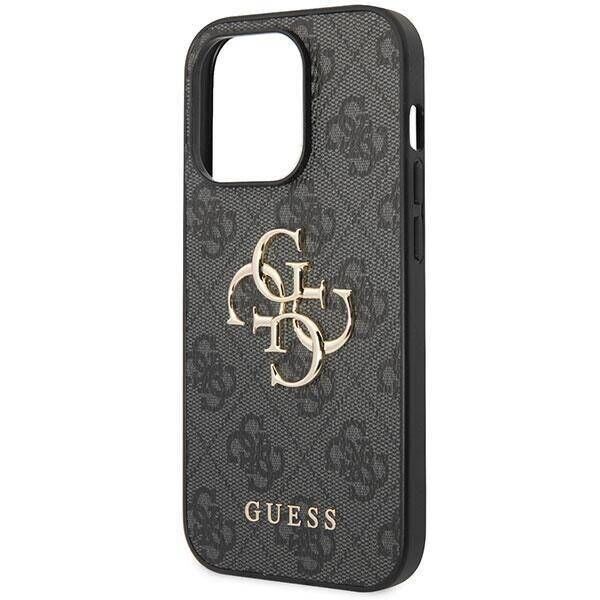 Original Case APPLE IPHONE 15 PRO Guess Hardcase 4G Big Metal Logo (GUHCP15L4GMGGR) gray 3666339171568