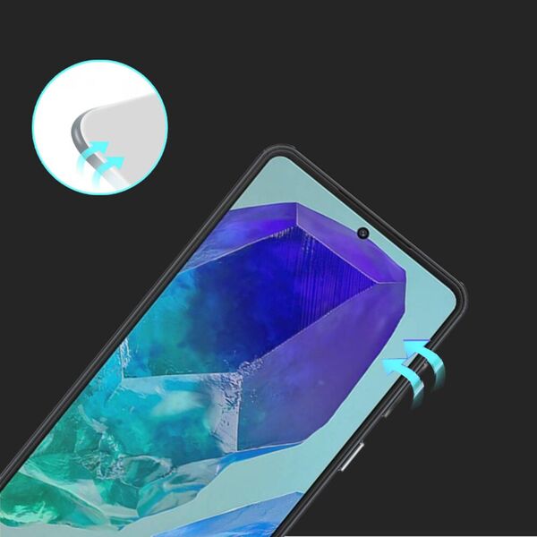 Tempered Glass 5D SAMSUNG GALAXY M55 5G Full Glue Envelope czarny 5905884812716