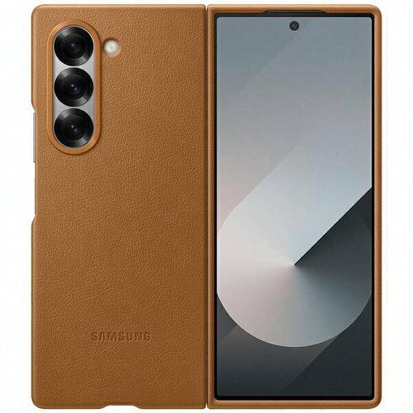 Original Case SAMSUNG GALAXY Z FOLD 6 ECO-Leather Case (EF-VF956PAEGWW) brown 8806095611945